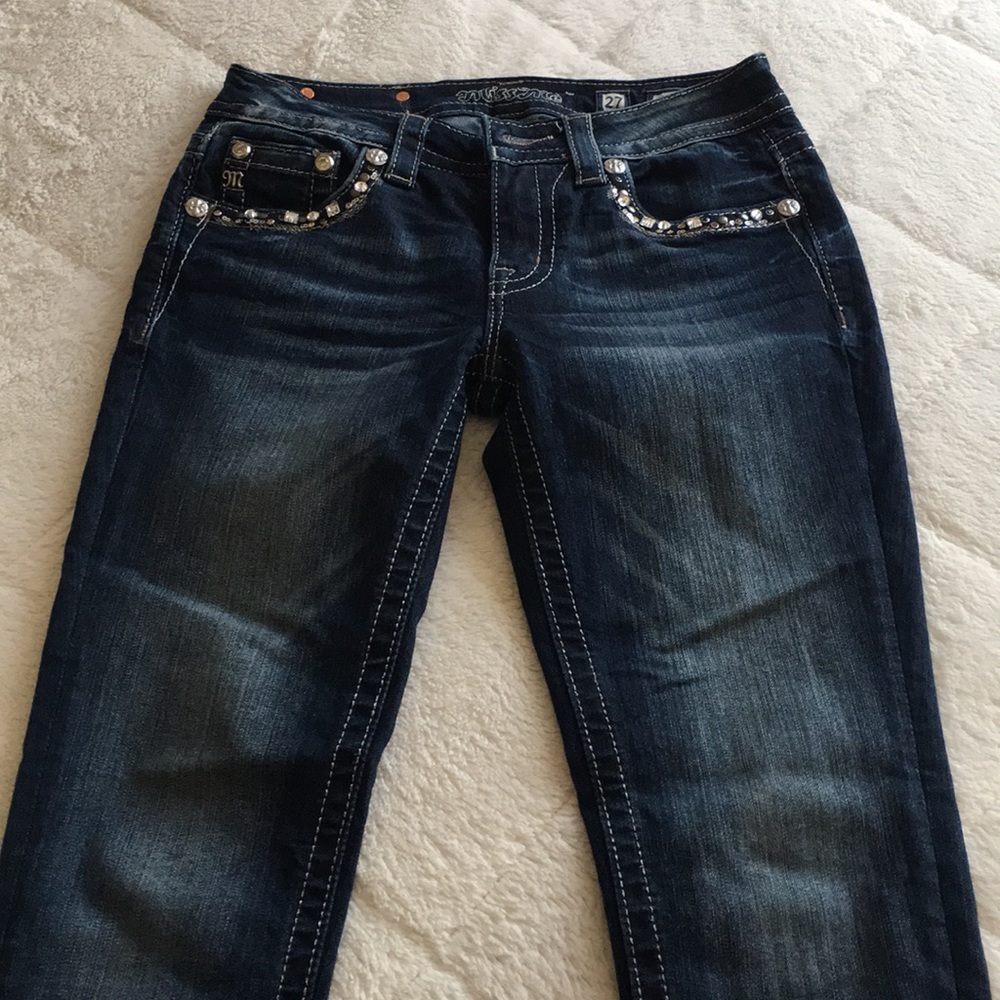 Rhinestone Miss Me jeans
